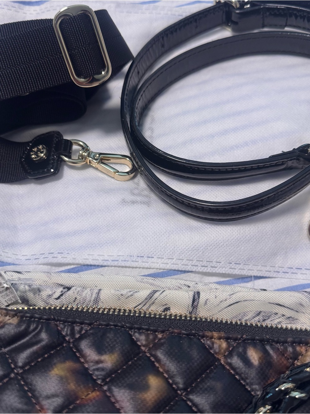 MZ WALLACE Tortoise Downtown Crosby Crossbody quilted - Picture 10 of 12